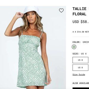 Princess Polly Tallie Mini Dress in Green